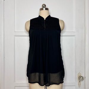 Charlotte Russe black sleeveless blouse